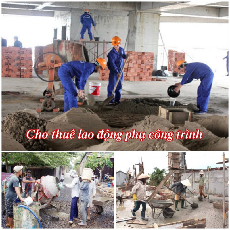 Cho thuê lao động phụ hồ, công trình xây dựng uy tín - Hưng Phát