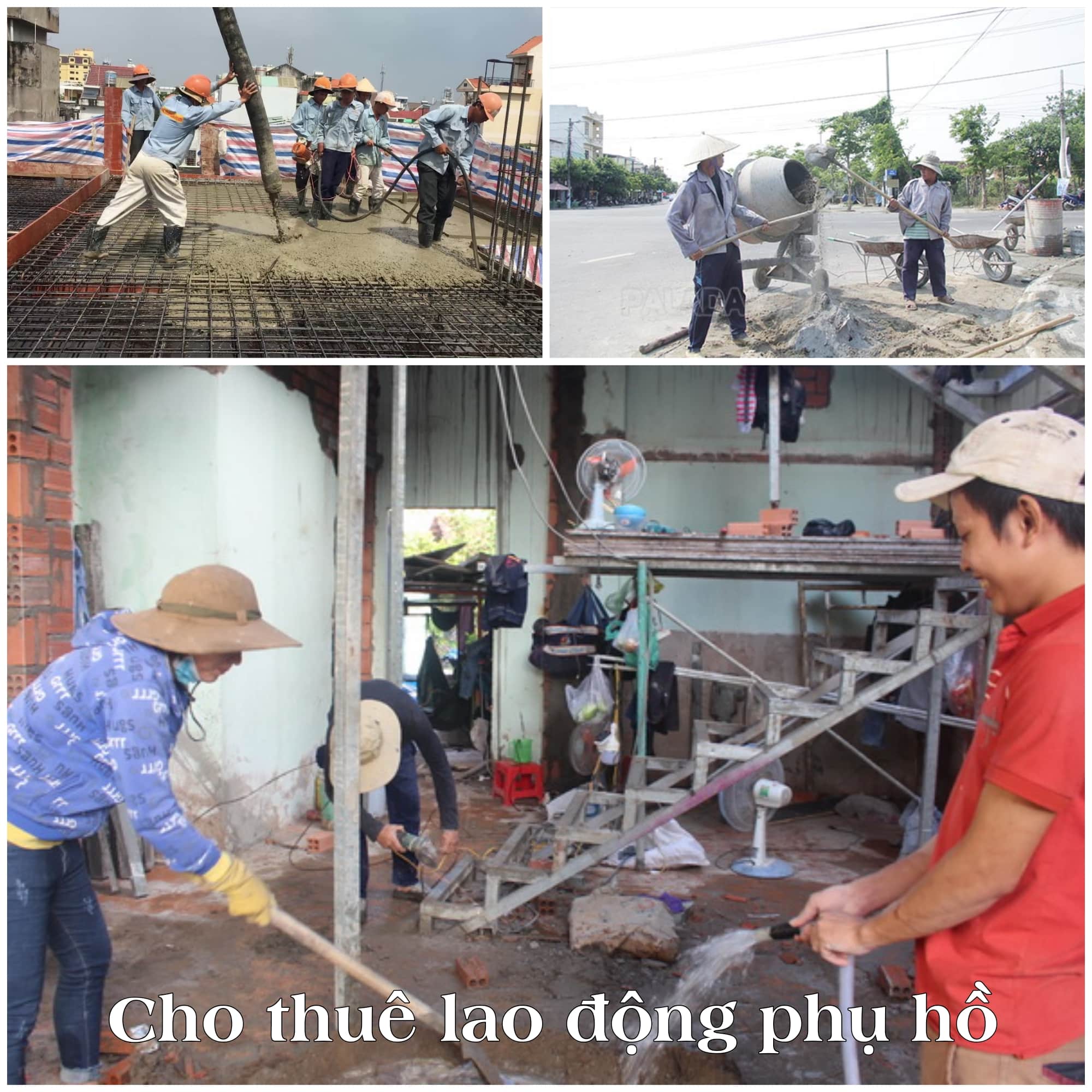 Cho thuê lao động phụ hồ, công trình xây dựng uy tín - Hưng Phát Cho thuê lao động phụ hồ