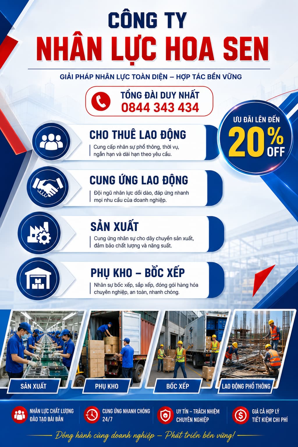 Công ty Nhân Lực Hoa Sen banner